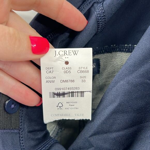 J. Crew Over Belly Maternity Straight Leg Jeans - Medium Wash - 33 - NWT - Picture 6 of 9